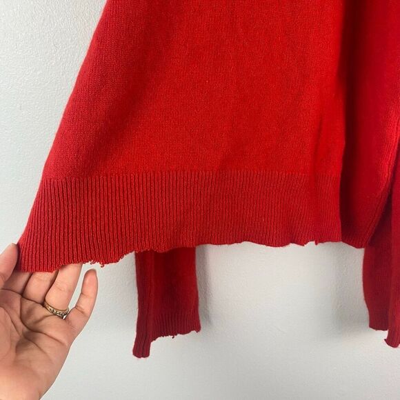 RTA Juno 100% Cashmere Hoodie - Red - Size Small - Picture 5 of 10